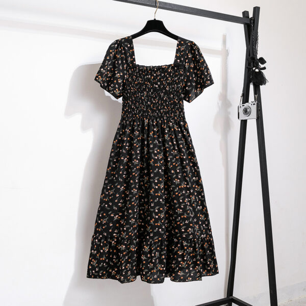 Spring Summer Floral Chiffon Midi Dress - Image 17